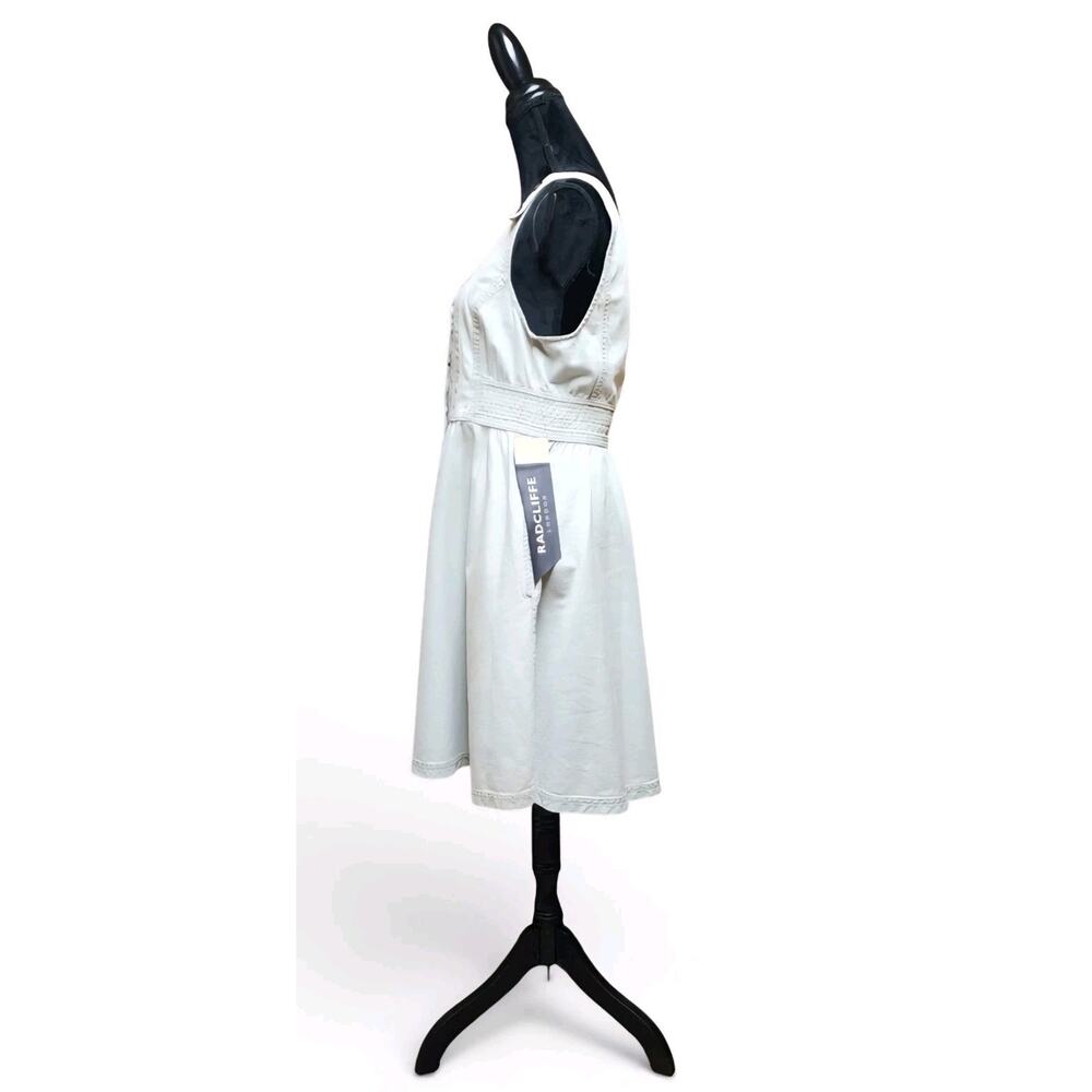 Radcliffe London New Women's Sleeveless Light Blue Denim Button-Up Dress Size 10 - Picture 4 of 8